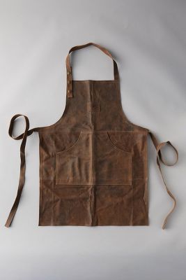 Terrain Leather Apron In Brown
