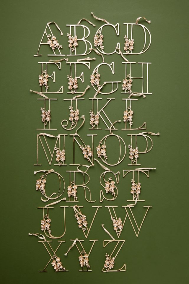 Floral Monogram Ornament #1