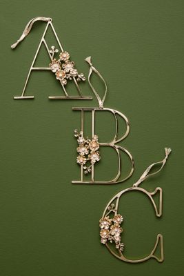 Floral Monogram Ornament
