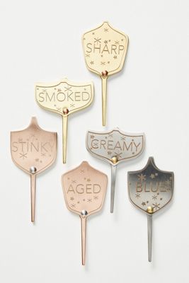 Shield Cheese Markers, Set of 6