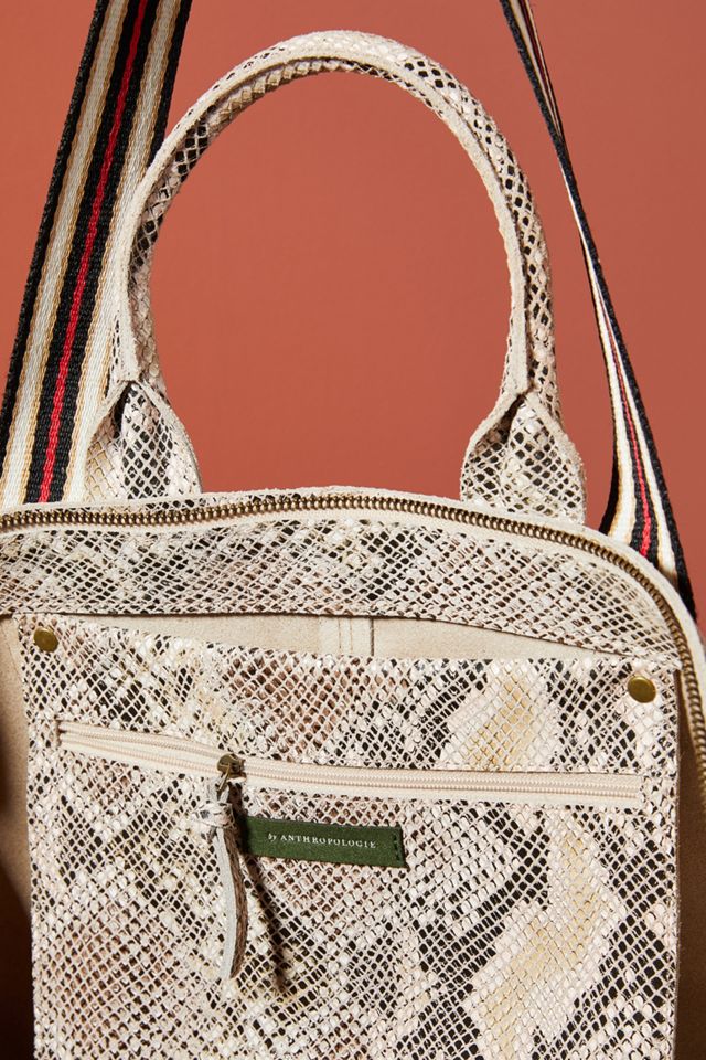 Greta Snake-Printed Tote Bag #2