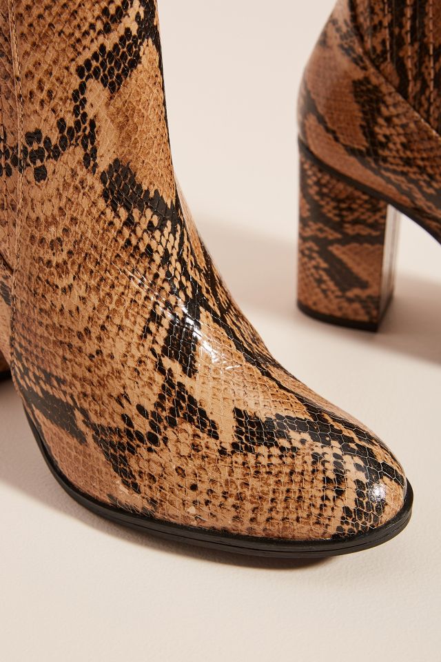 Anthropologie snakeskin outlet boots