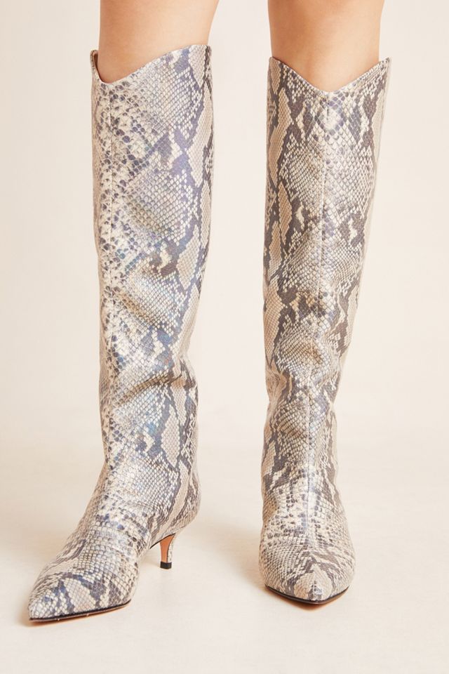 Schutz Abbey Snake-Printed Tall Boots #3