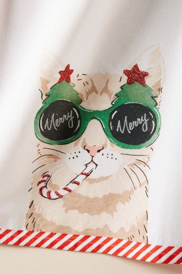 Amy Heitman Cat Dog Dish Towel #1