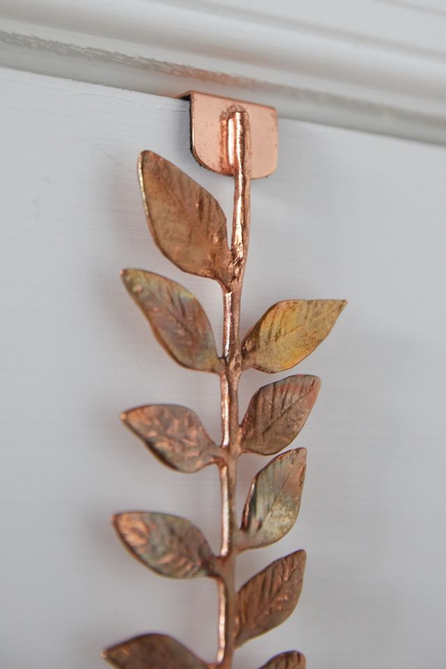 Brass Leaf Wreath Hanger #3