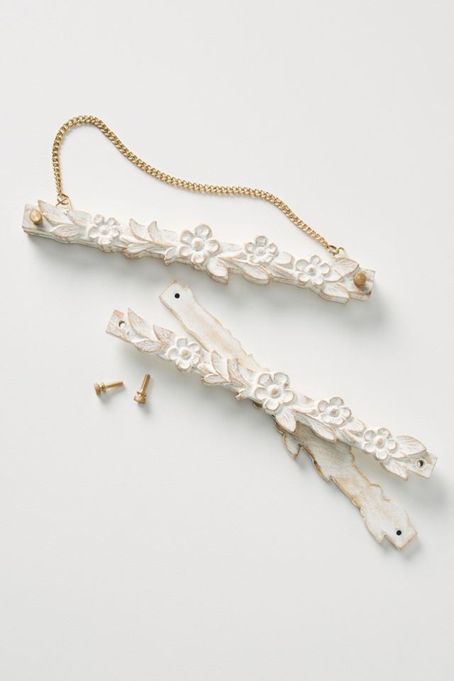 Wooden Floral Print Hanger #1