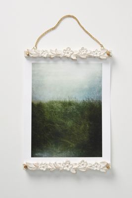 Wooden Floral Print Hanger