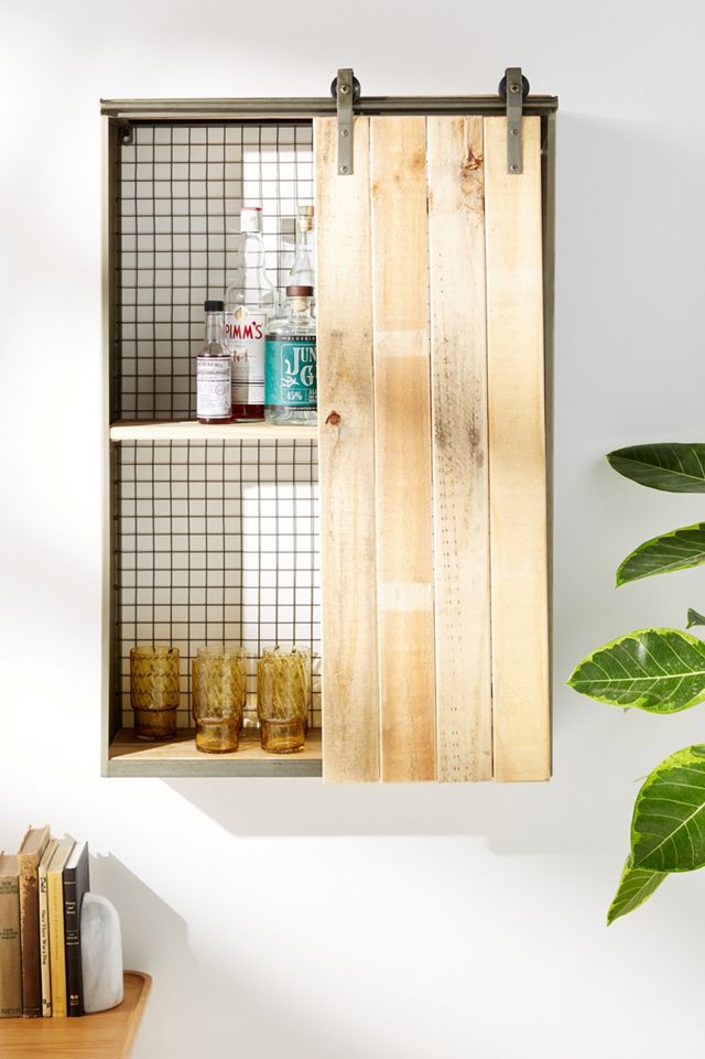 Wall-Mounted Sliding Cabinet