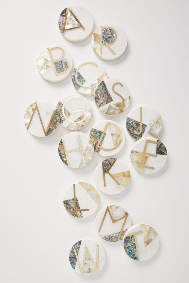 Marina Monogram Coaster #1