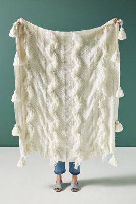 Faustine Tasseled Throw Blanket