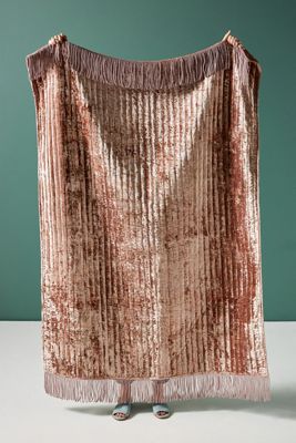 Velvet Scarlet Throw Blanket