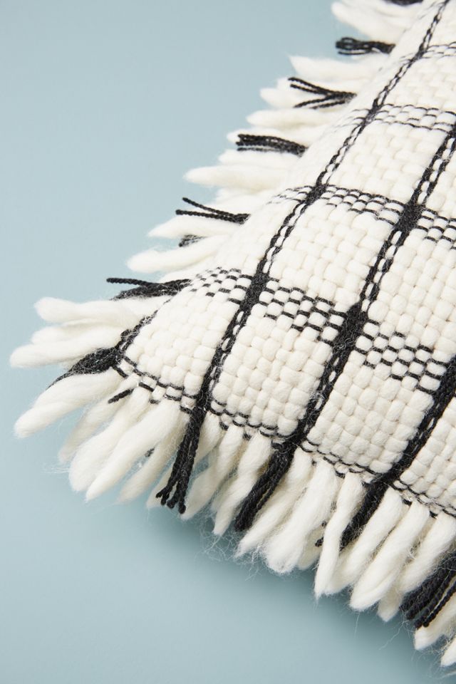 Checked Wool Pillow #2