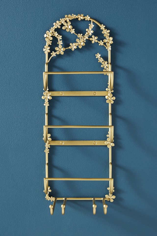 Isla Floral Wall Mounted Wine Rack #1