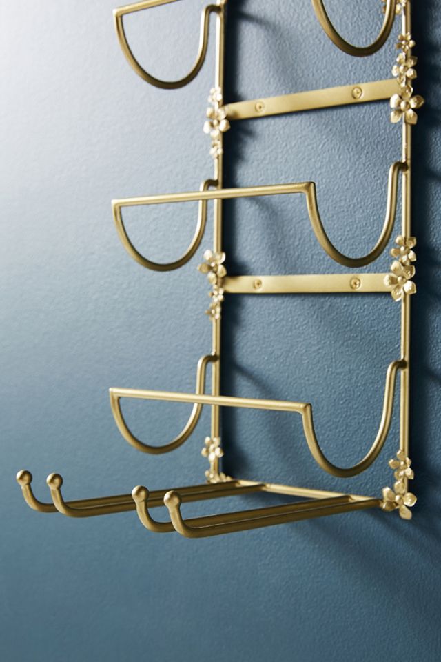 Isla Floral Wall Mounted Wine Rack #3