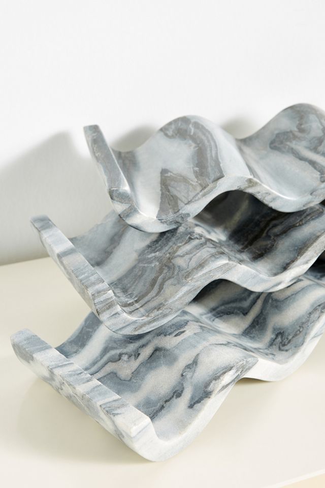 Robin Marble Wine Bottle Holder #1