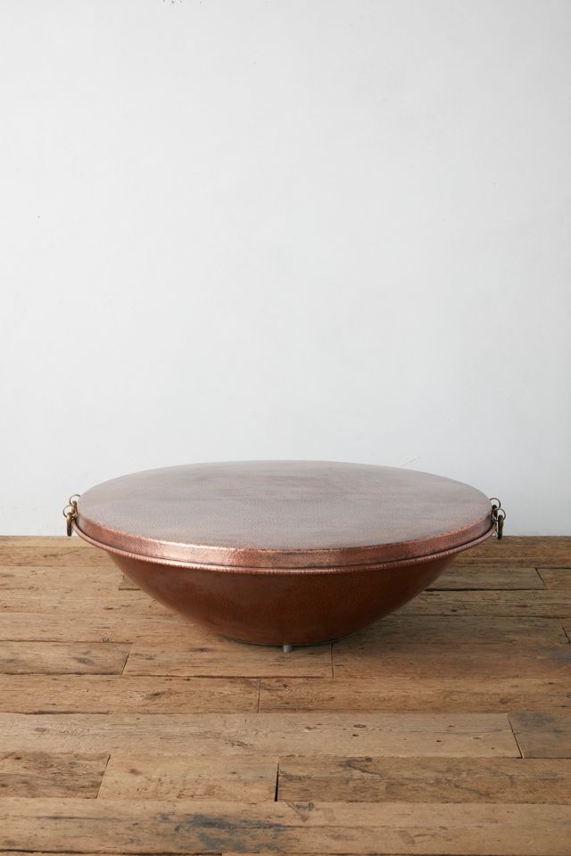 Round Copper Fire Pit #1