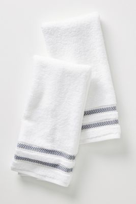 Maisie Metallic Hand Towels, Set of 2