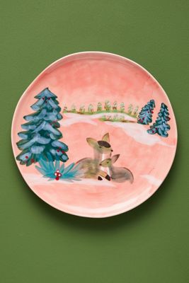 Scenic Woodland Dessert Plate