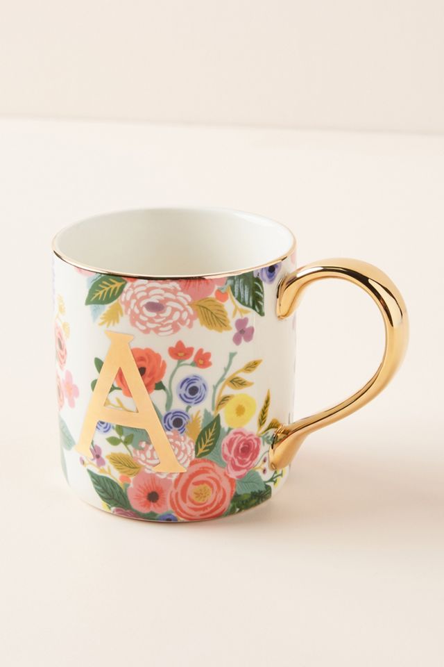 Rifle Paper Co. for Anthropologie Garden Party Monogram Mug #1