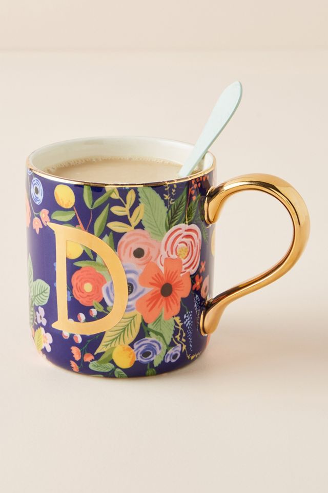 Rifle Paper Co. for Anthropologie Garden Party Monogram Mug #7