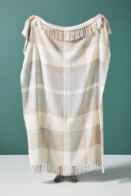 Windowpane Alpaca Throw Blanket