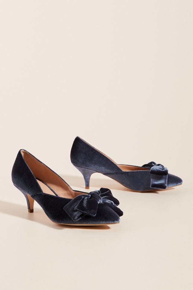 Verona Velvet Bow Heels #1