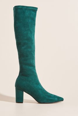 Silent D Comess Knee-high Boots In Green