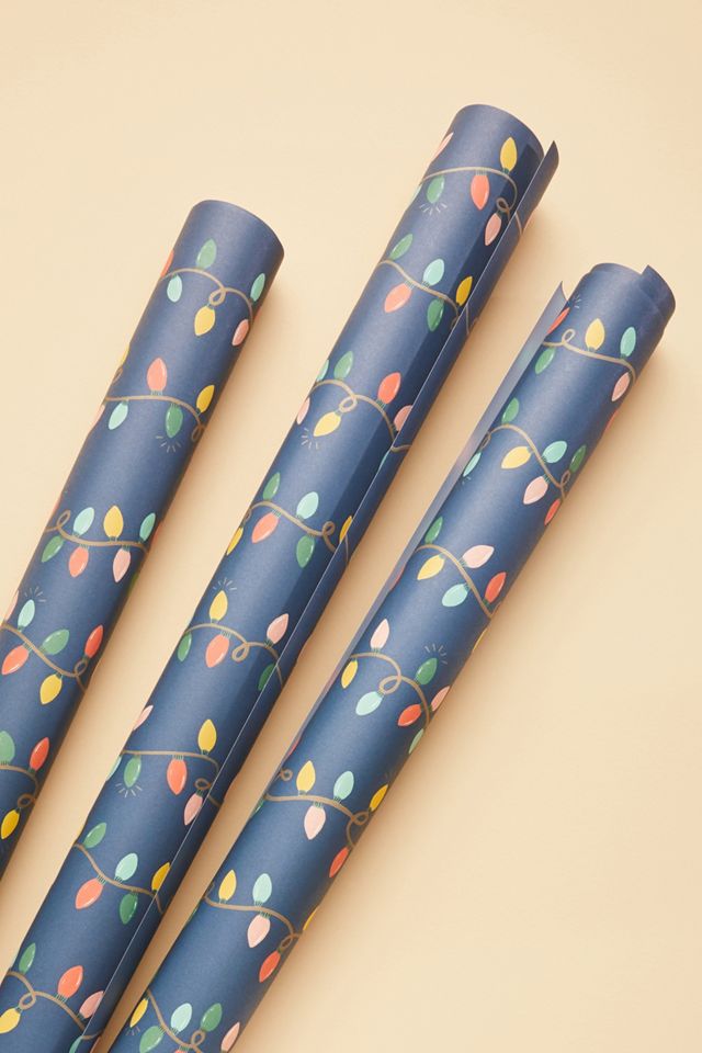 Rifle Paper Co. Holiday Lights Wrapping Paper Sheets, Set of 3 #1