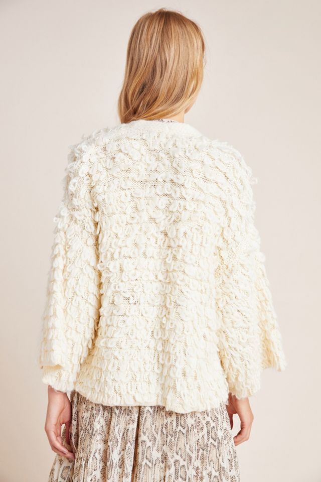 Looped-Knit Cardigan #1