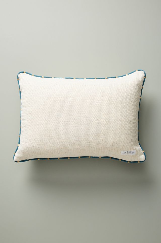 Sam Eldridge Floral Embroidered Pillow #1