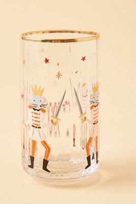 Rifle Paper Co. for Anthropologie Nutcracker Juice Glass