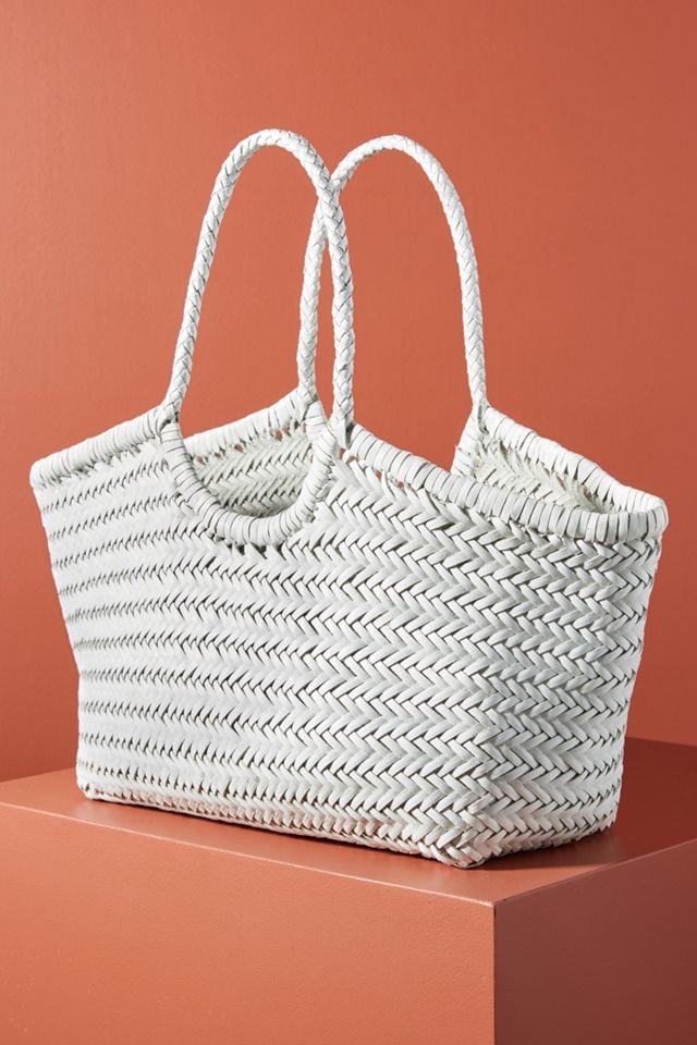 DRAGON DIFFUSION Nantucket large woven leather tote