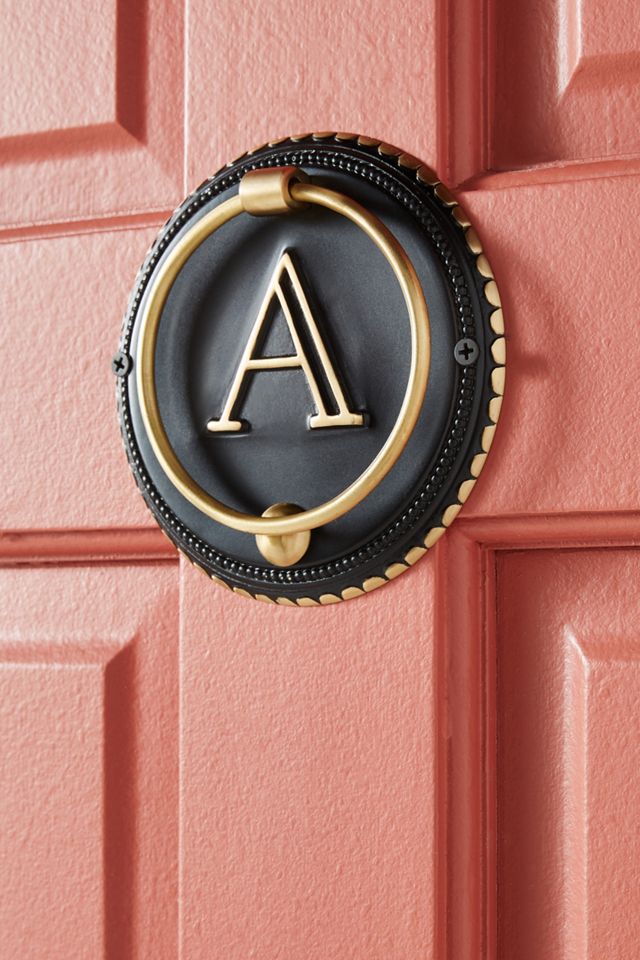 Nora Monogram Door Knocker #1