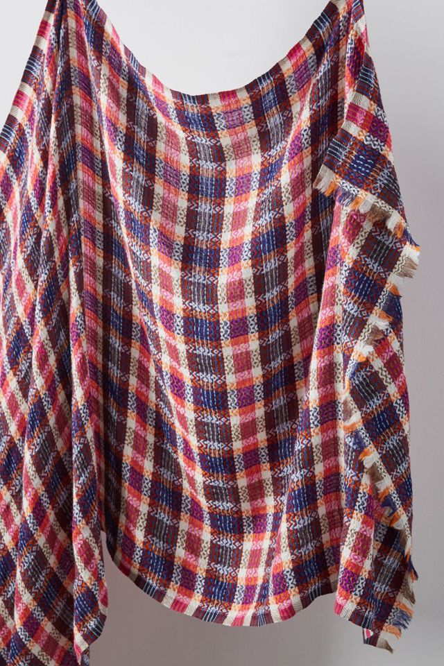 Gabrielle Plaid Wool Scarf #1