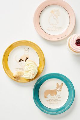 Dog Biography Canape Plate
