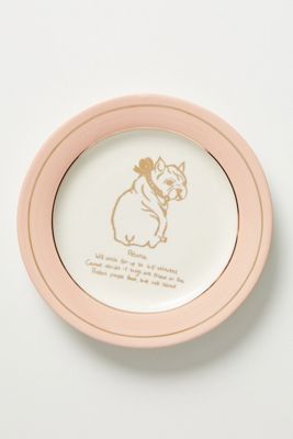 Dog Biography Canape Plate
