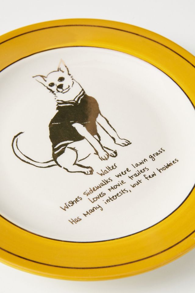 Dog Biography Canape Plate #2