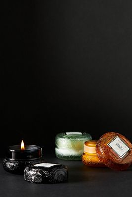 Voluspa Mini Glass Candles, Set of 3