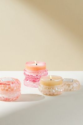 Voluspa Mini Glass Candles, Set of 3