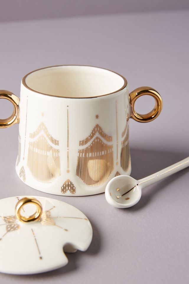 Michele Sugar Pot & Spoon #1
