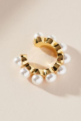 BaubleBar Clasina Pearl Ear Cuff Set | Anthropologie