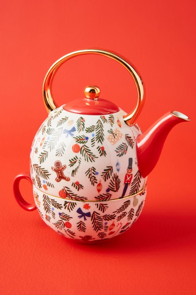 Rifle Paper Co. for Anthropologie Nutcracker Tea-For-One Set #2