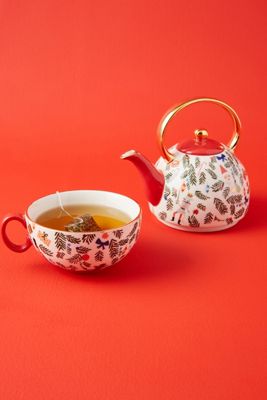 Rifle Paper Co. for Anthropologie Nutcracker Tea-For-One Set
