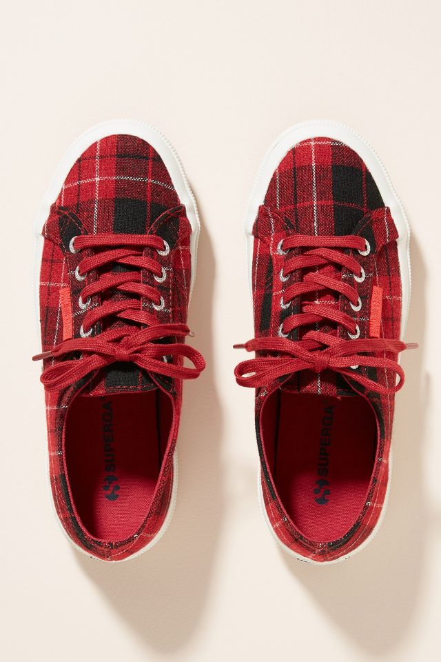 Plaid superga deals