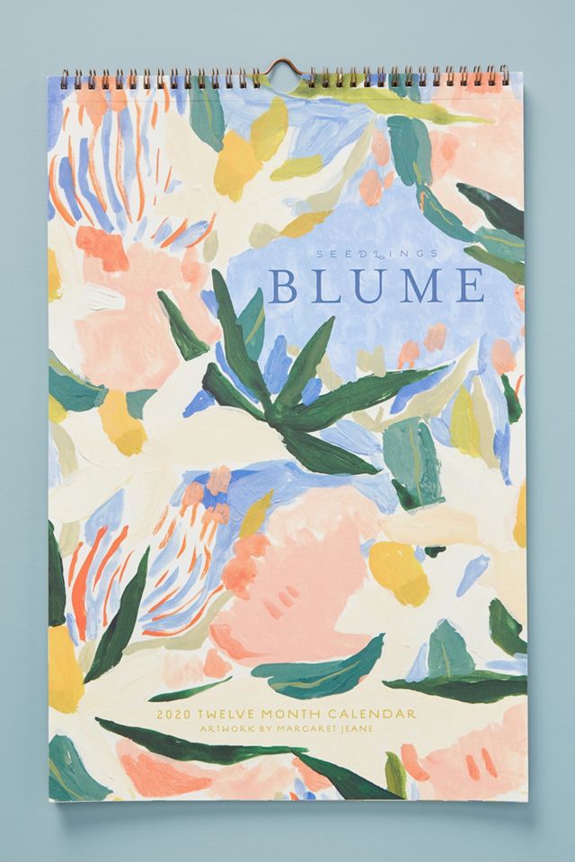 Seedlings Blume 2020 Calendar AnthroLiving