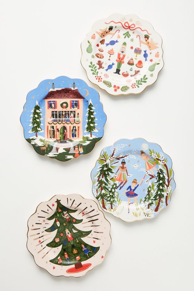 Rifle Paper Co. for Anthropologie Nutcracker Dessert Plate #2