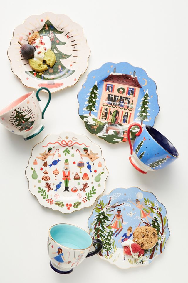 Rifle Paper Co. for Anthropologie Nutcracker Dessert Plate #3