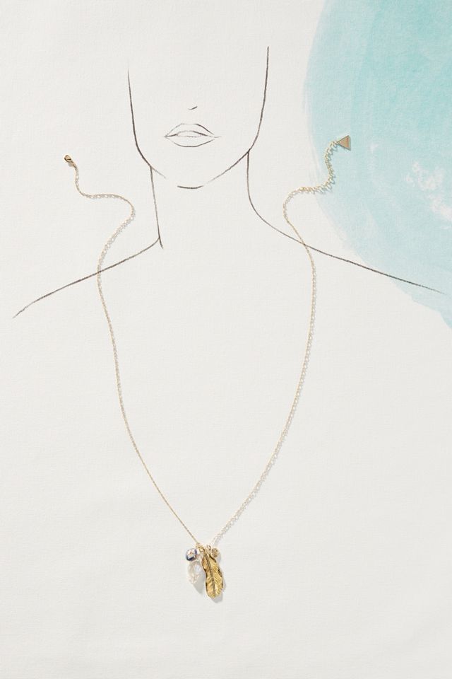 Feather Pendant Necklace #2