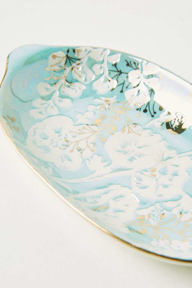 Gilded Floral Trinket Dish #2