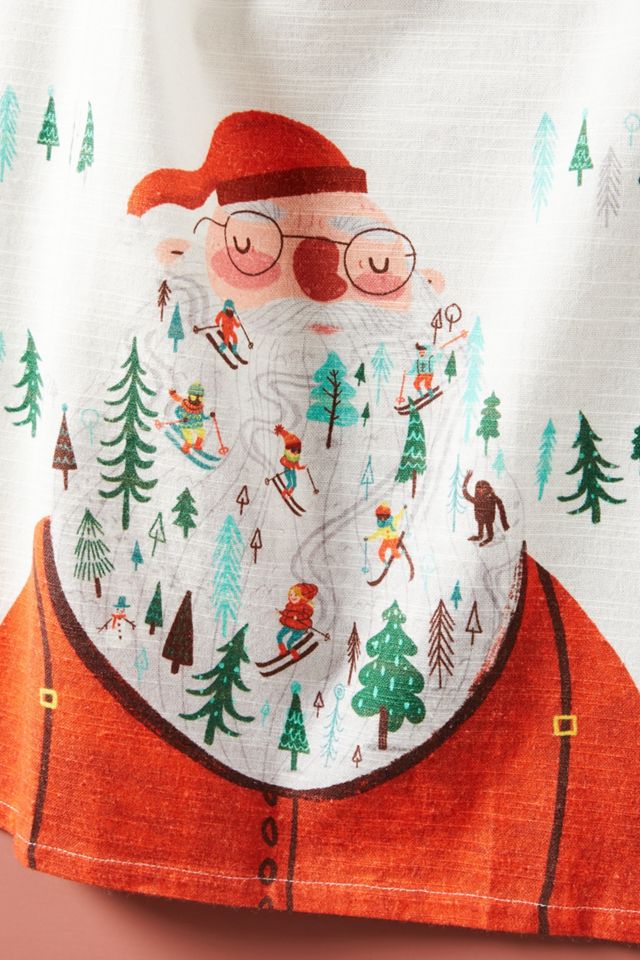 Julia Green Jolly Santa Dish Towel #1